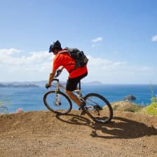 Mountain biking at Las Catalinas