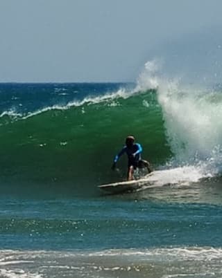 There is great surf at Playa Grande.